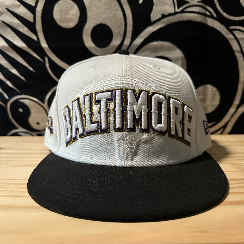 Baltimore Ravens Football Vintage Style 7 1/2 Fitted Hat